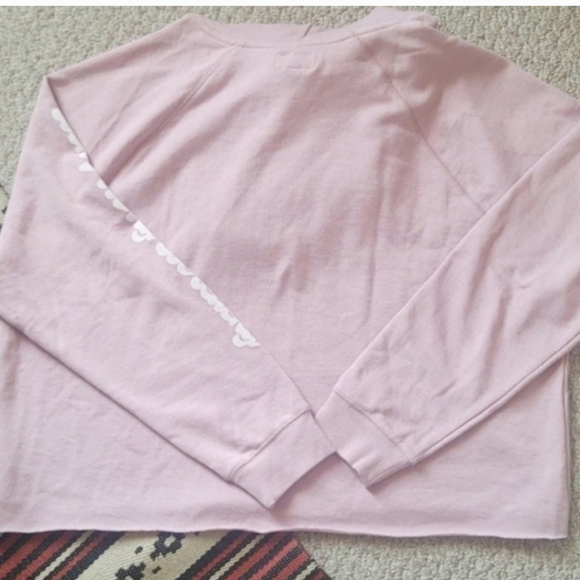 Lucky Brand Pink Crop Hoodie Size L - Picture 3 of 7